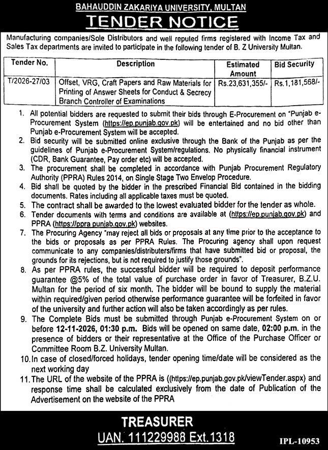 Tender Document