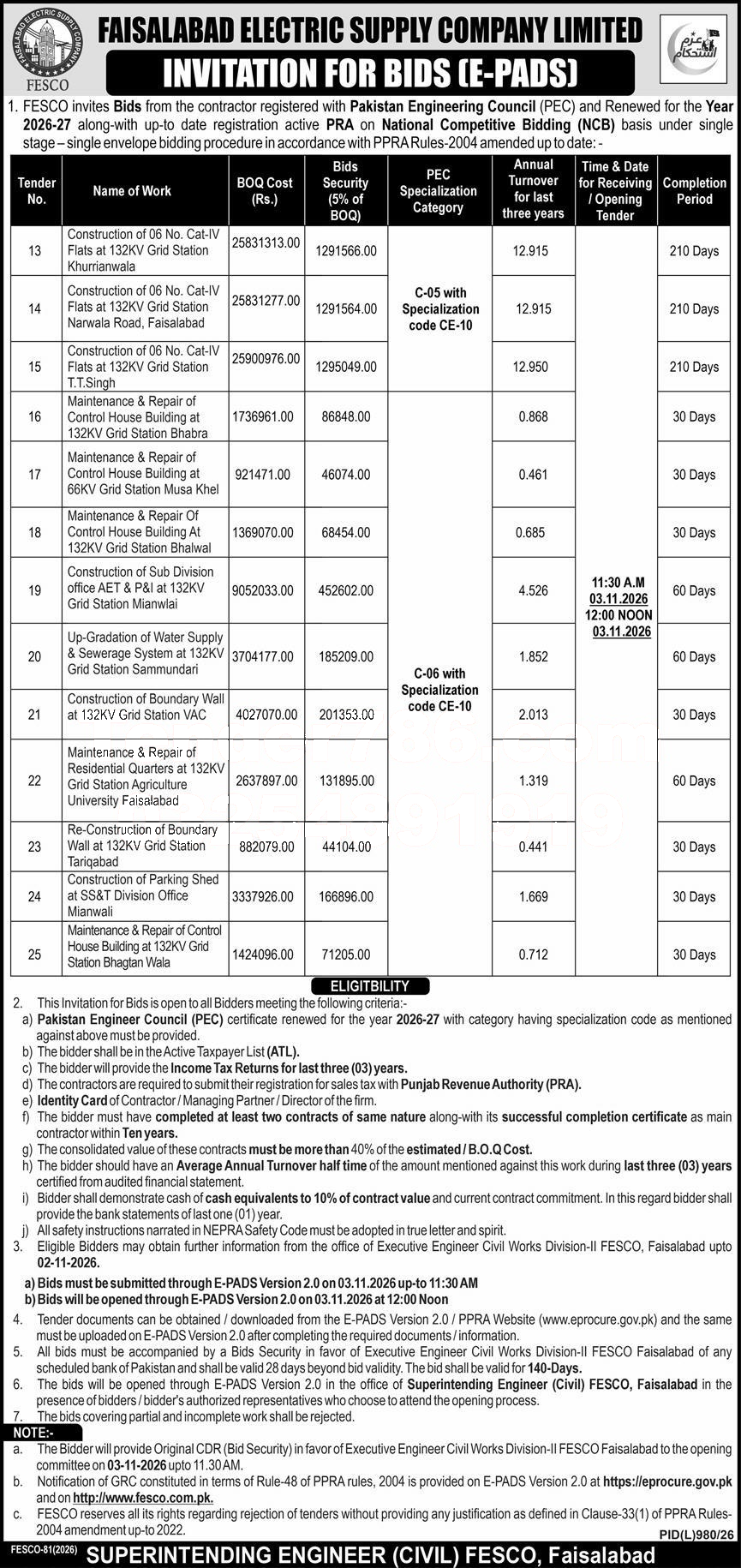Tender Document