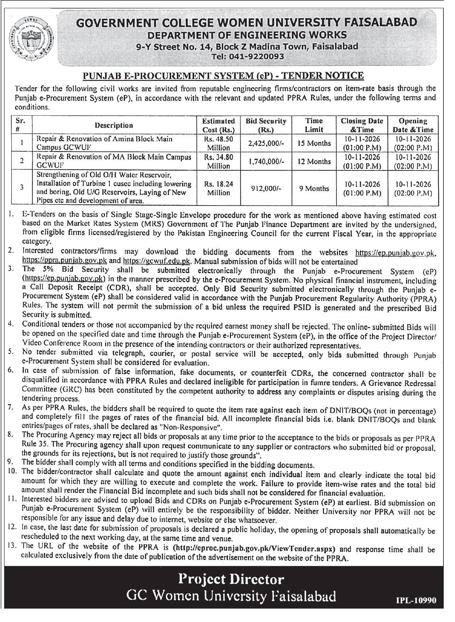 Tender Document