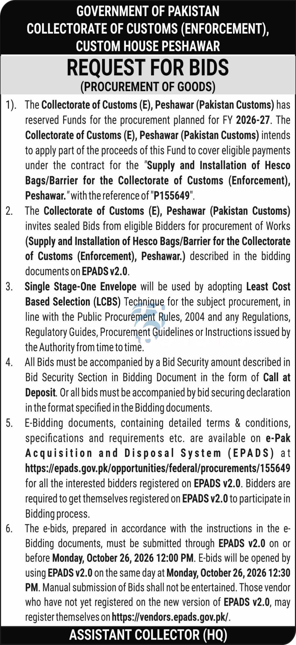 Tender Document