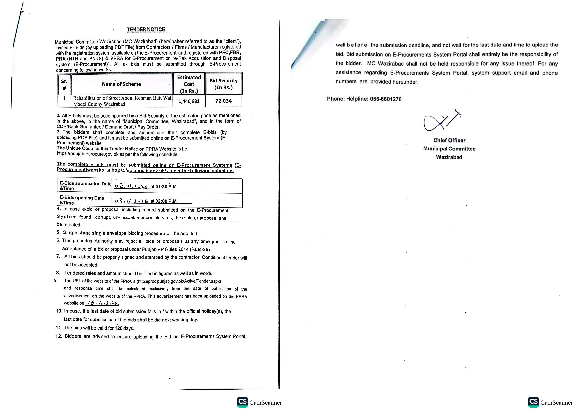 Tender Document