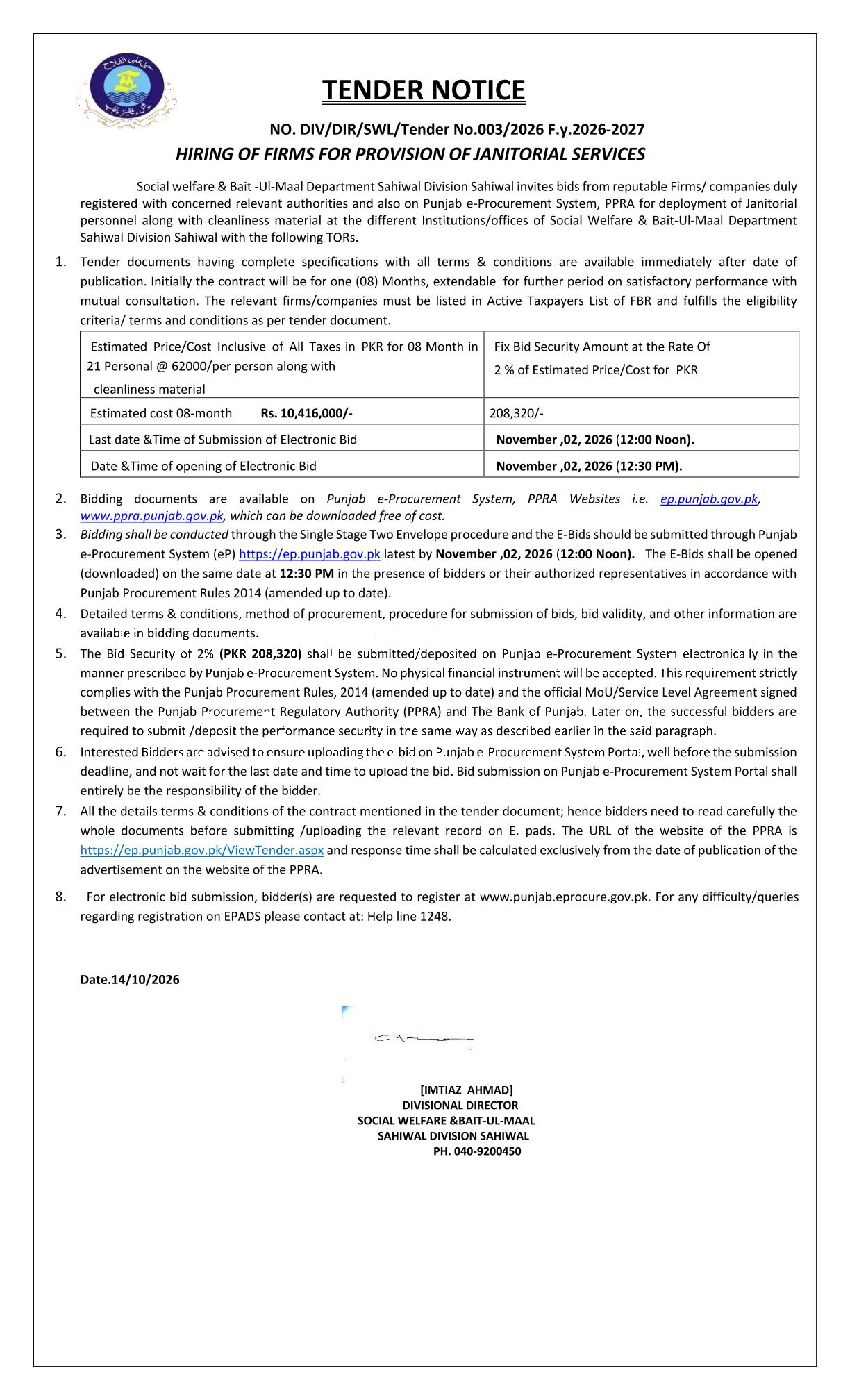 Tender Document