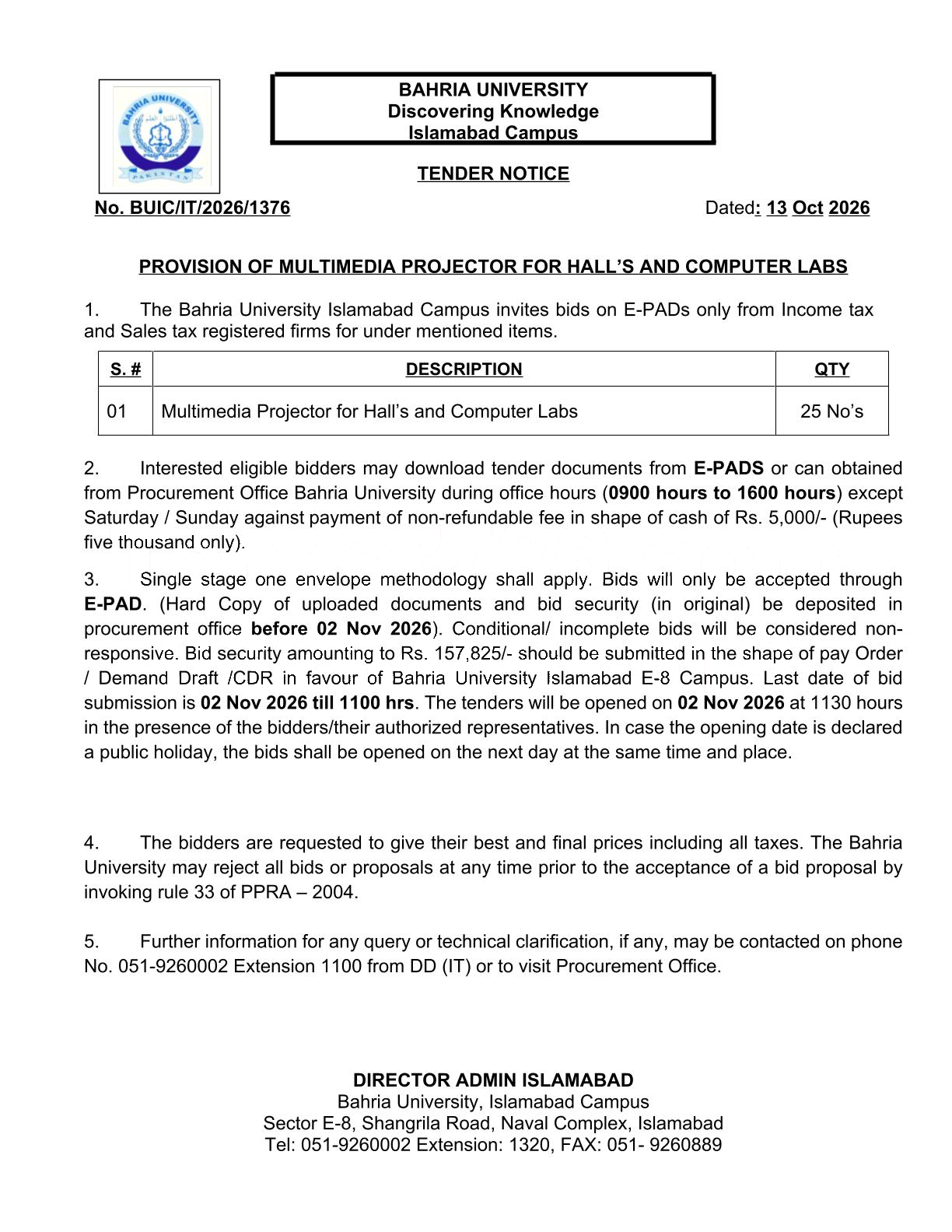 Tender Document