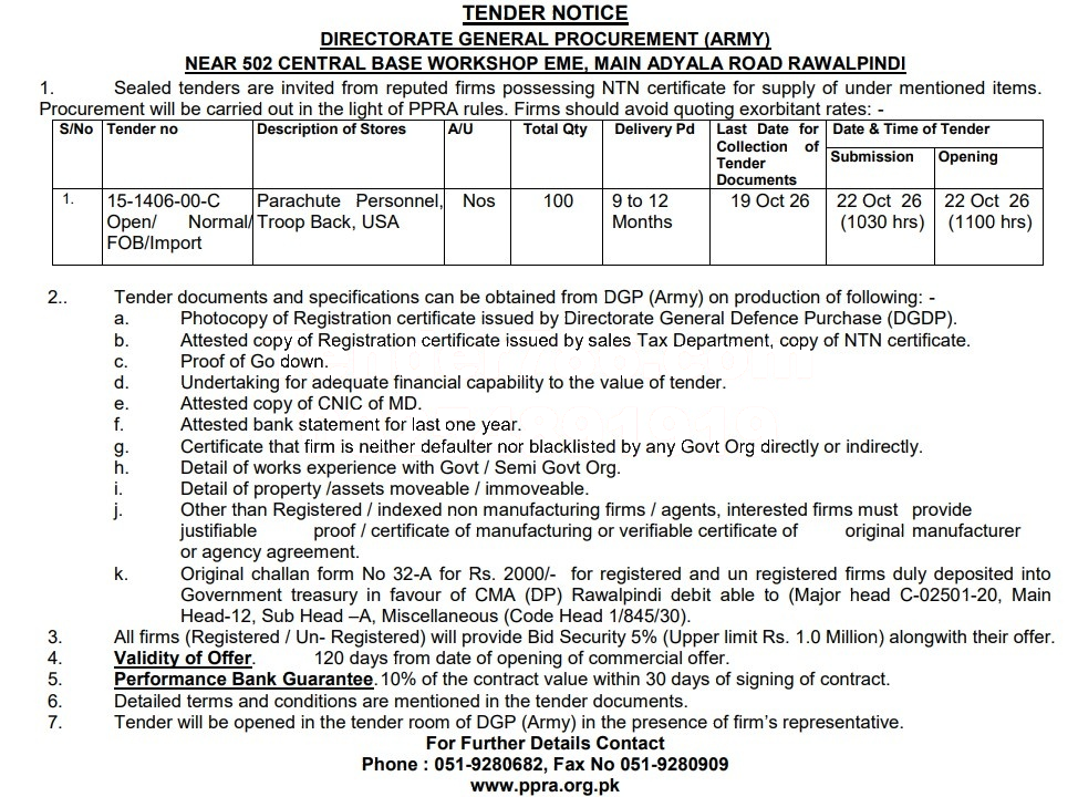 Tender Document