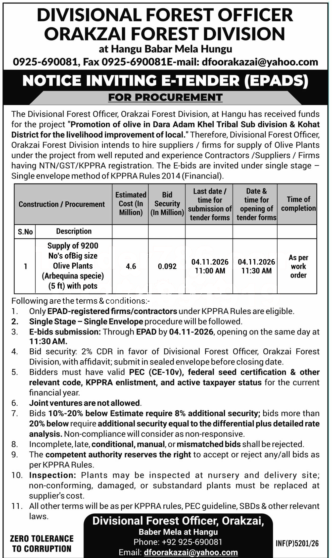 Tender Document