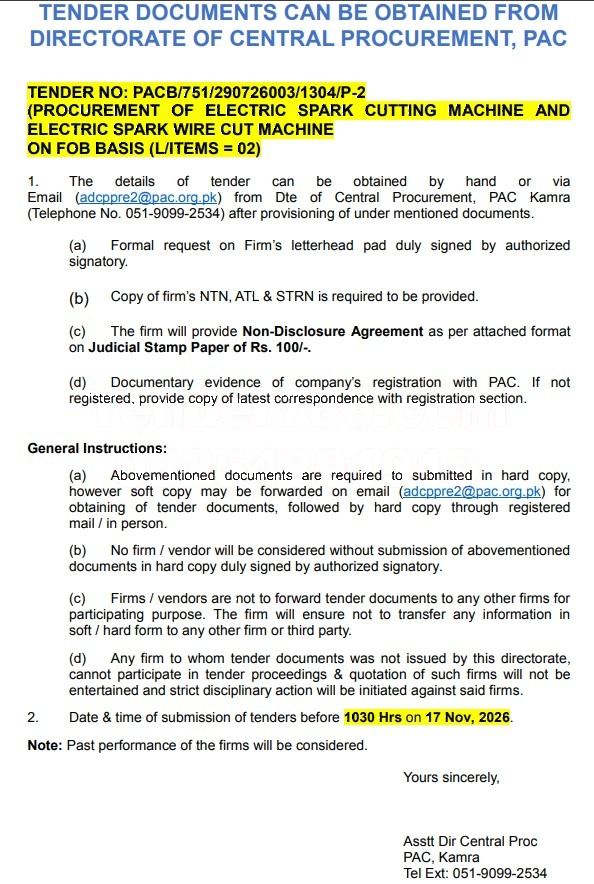 Tender Document