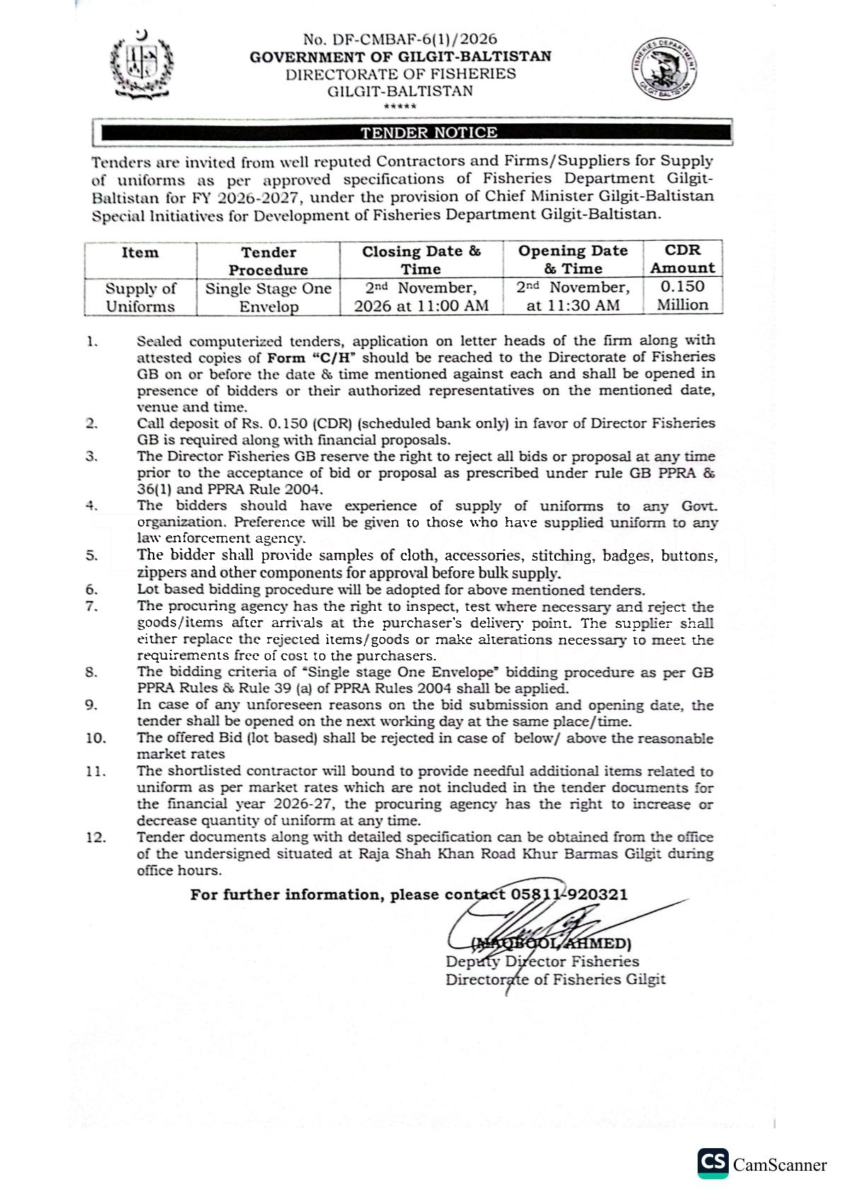 Tender Document