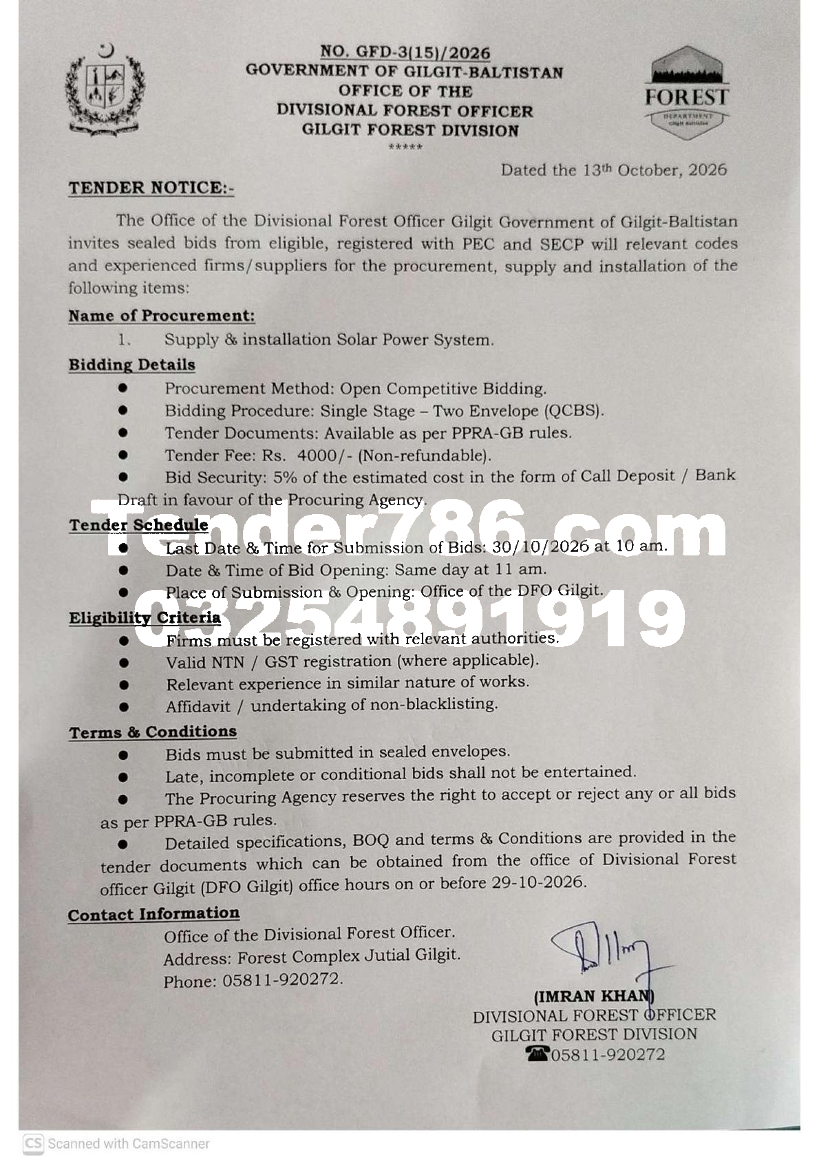 Tender Document