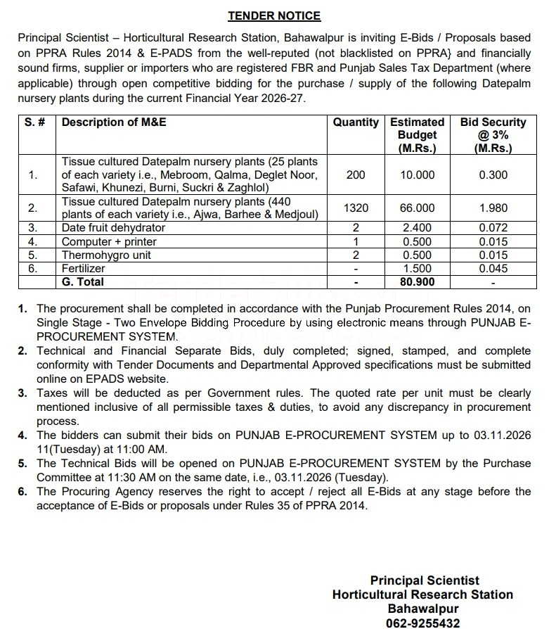 Tender Document