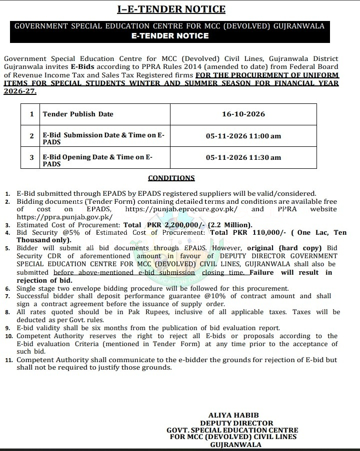 Tender Document