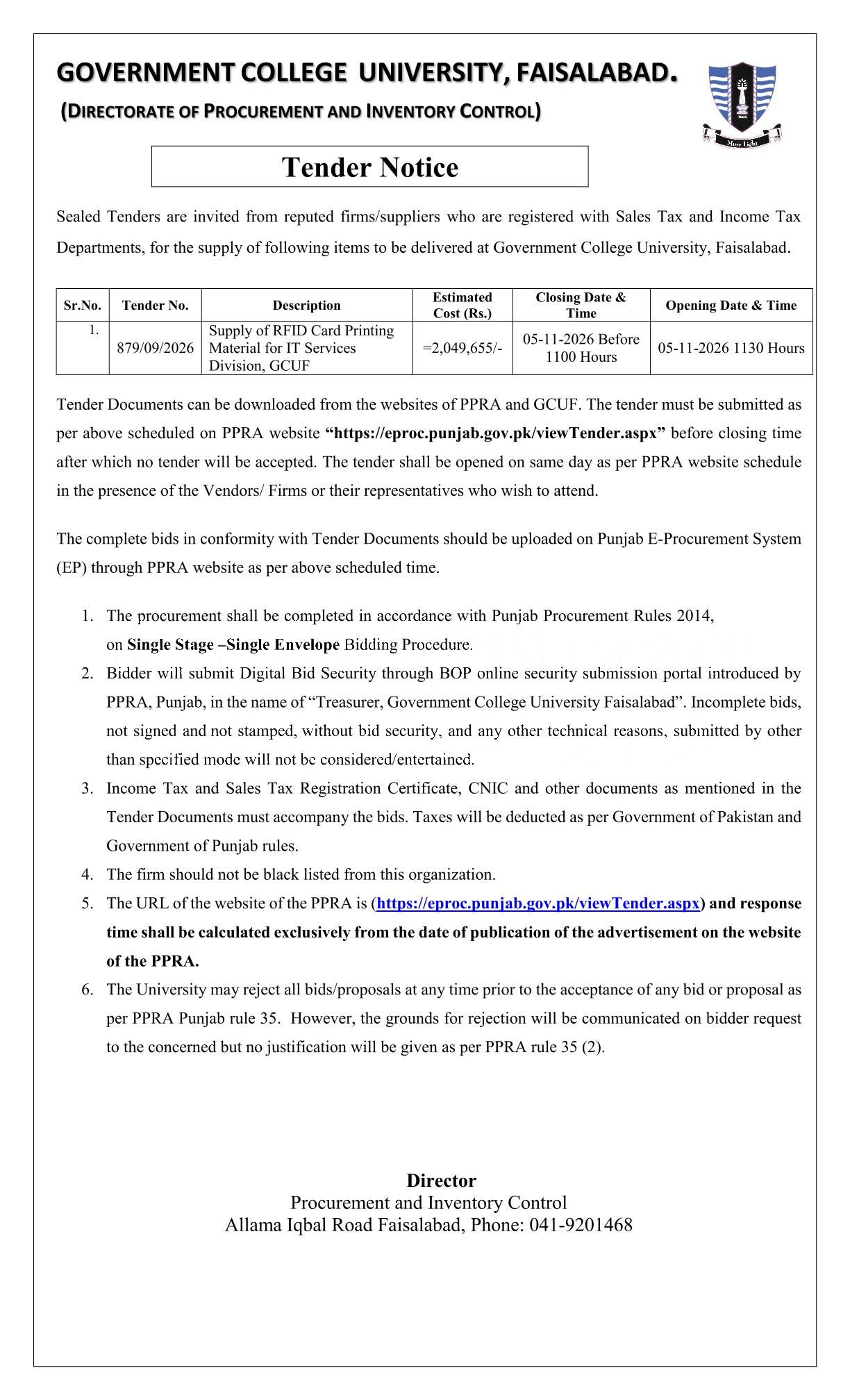 Tender Document