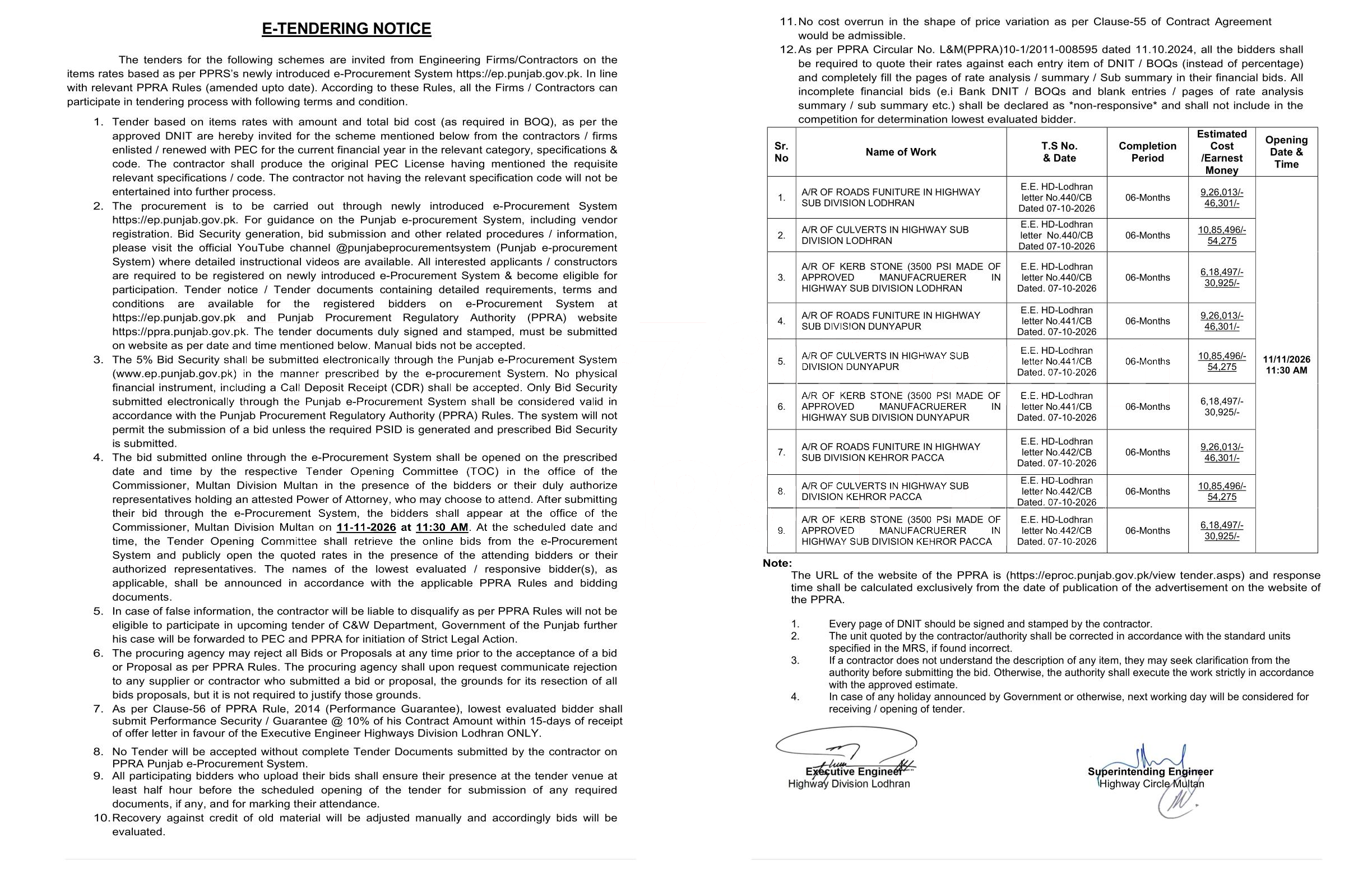 Tender Document