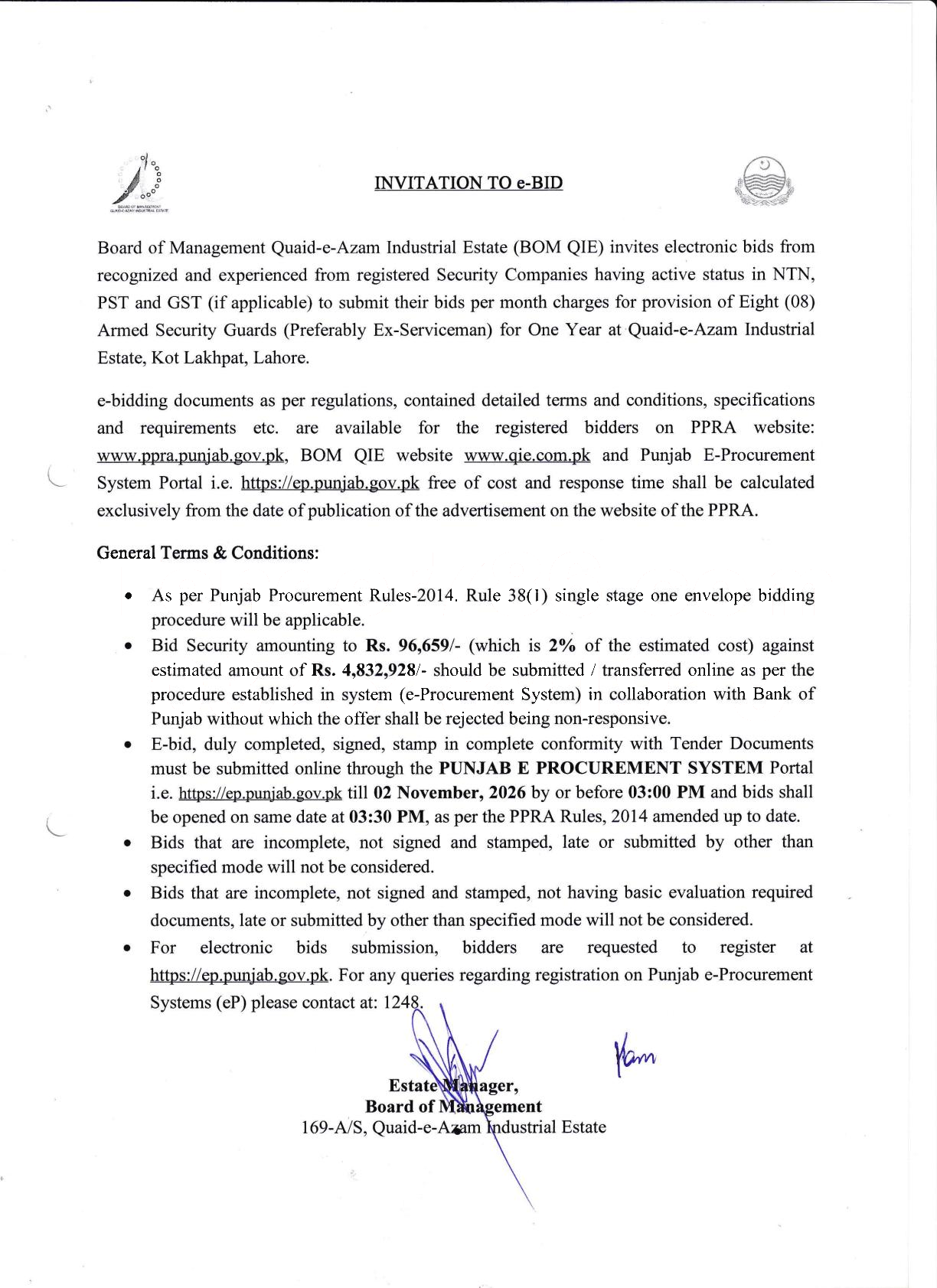 Tender Document