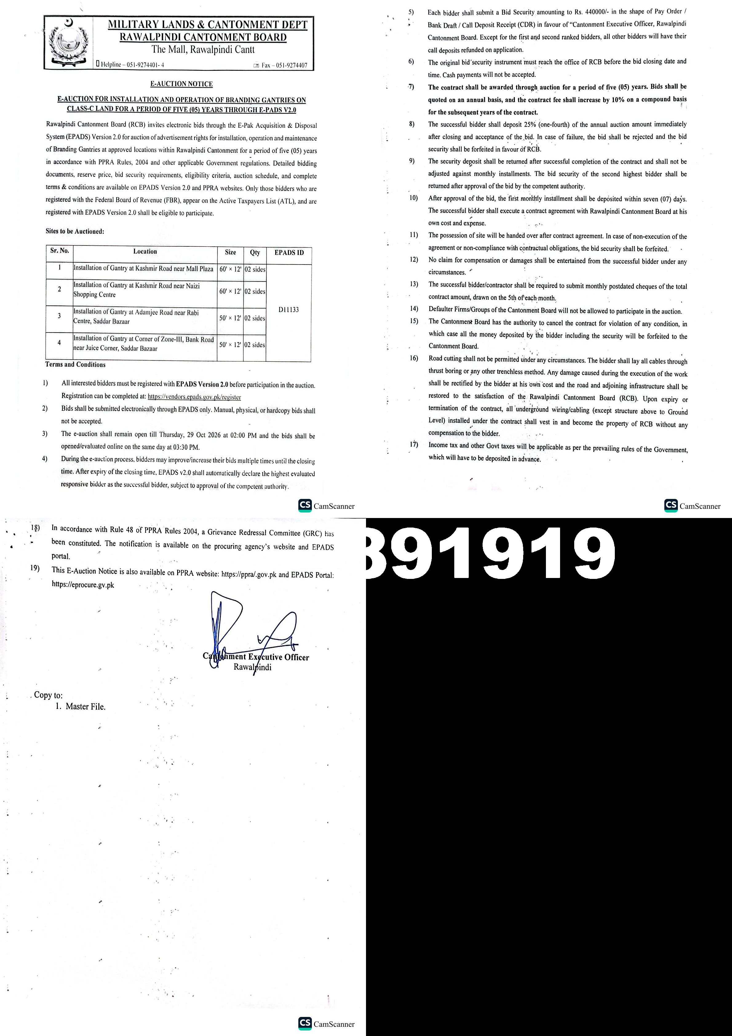 Tender Document
