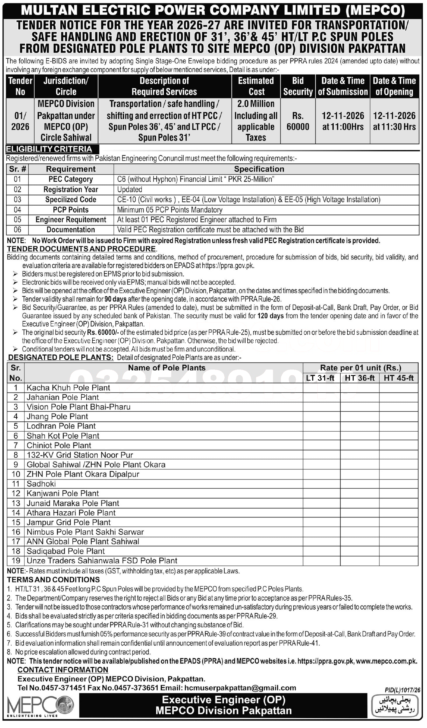 Tender Document
