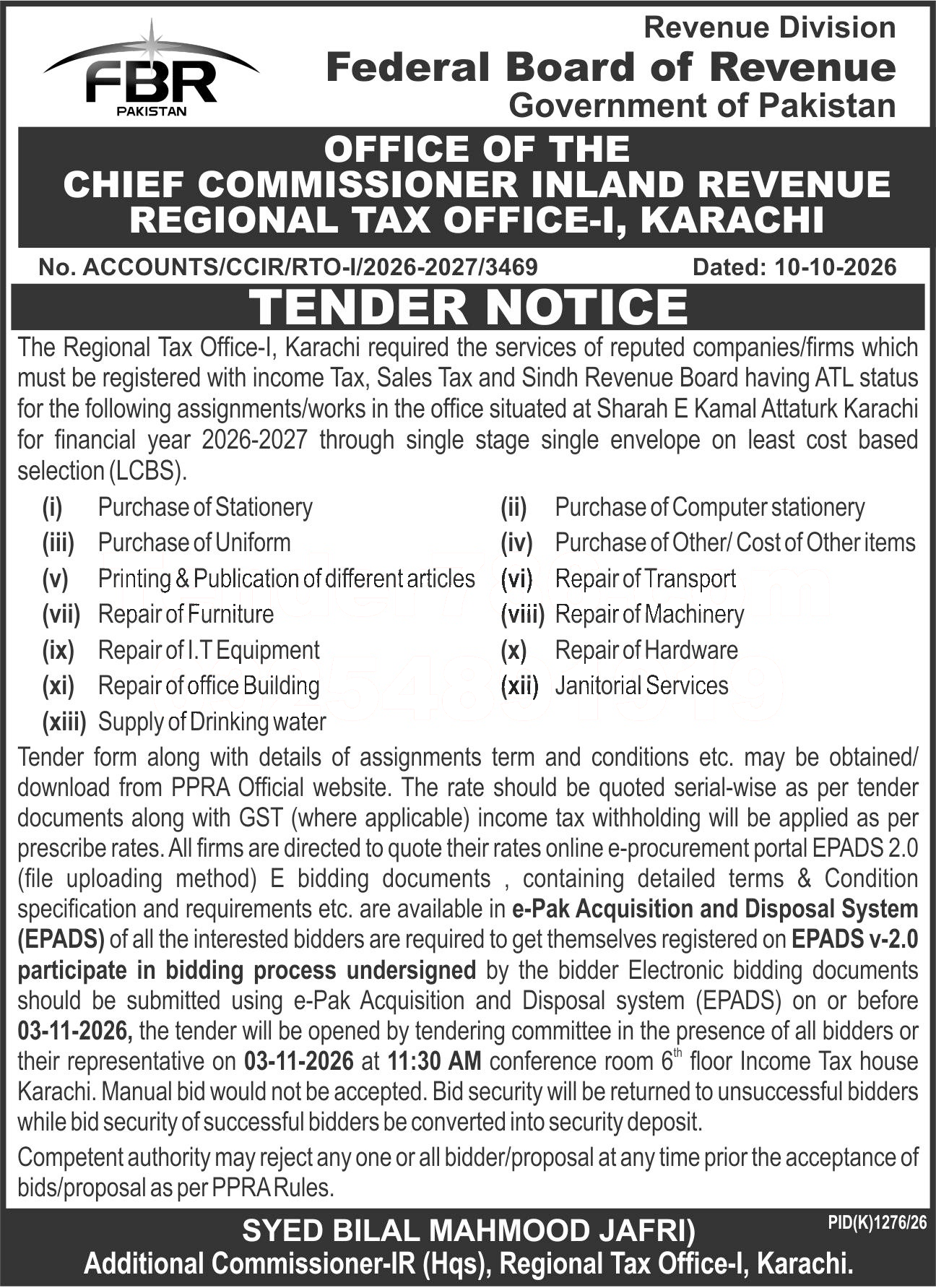 Tender Document