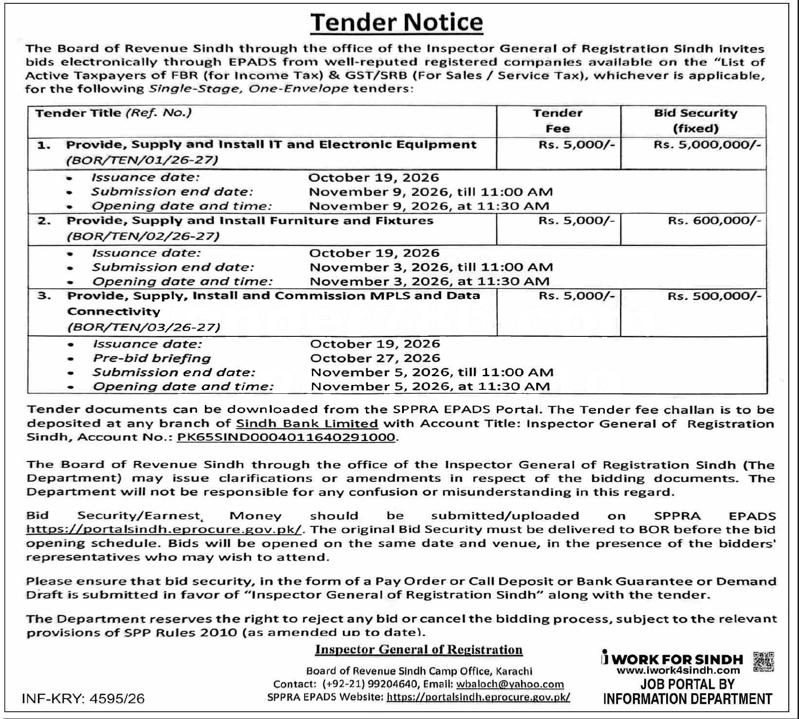 Tender Document