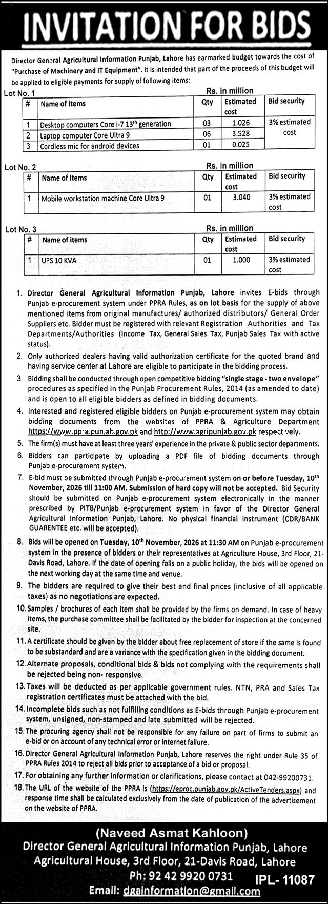 Tender Document