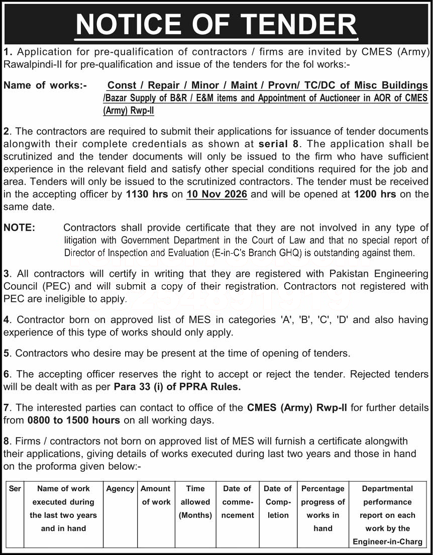 Tender Document