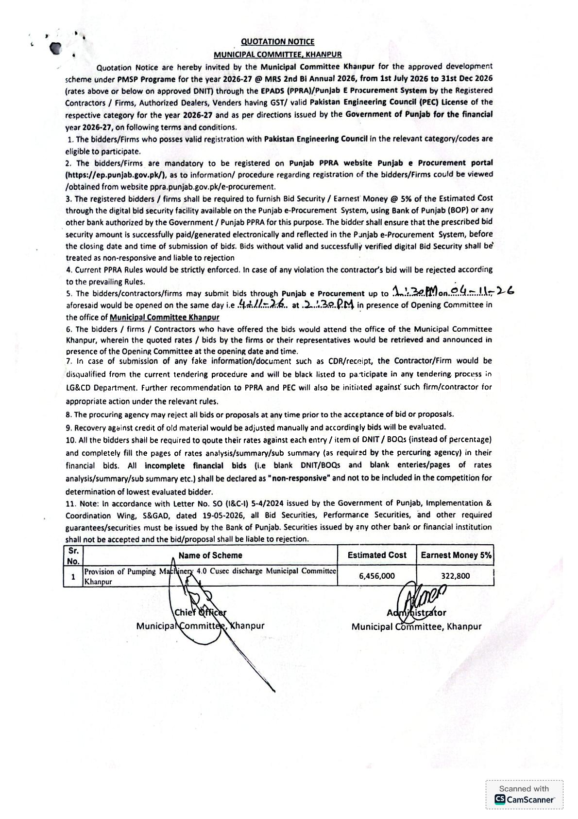 Tender Document