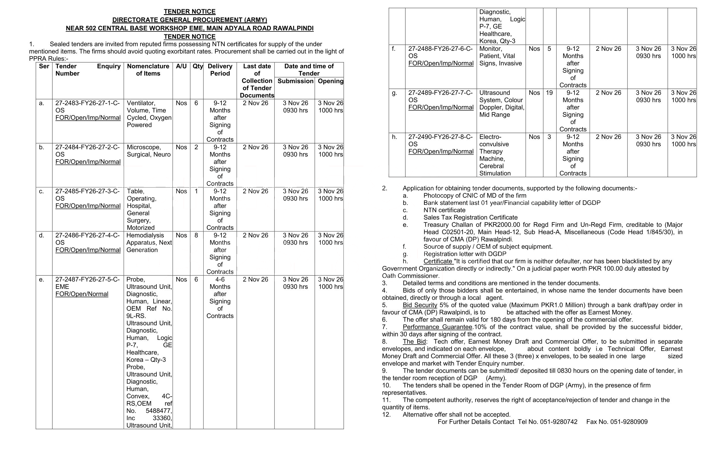 Tender Document