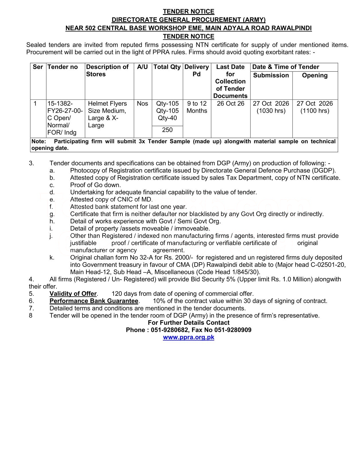Tender Document