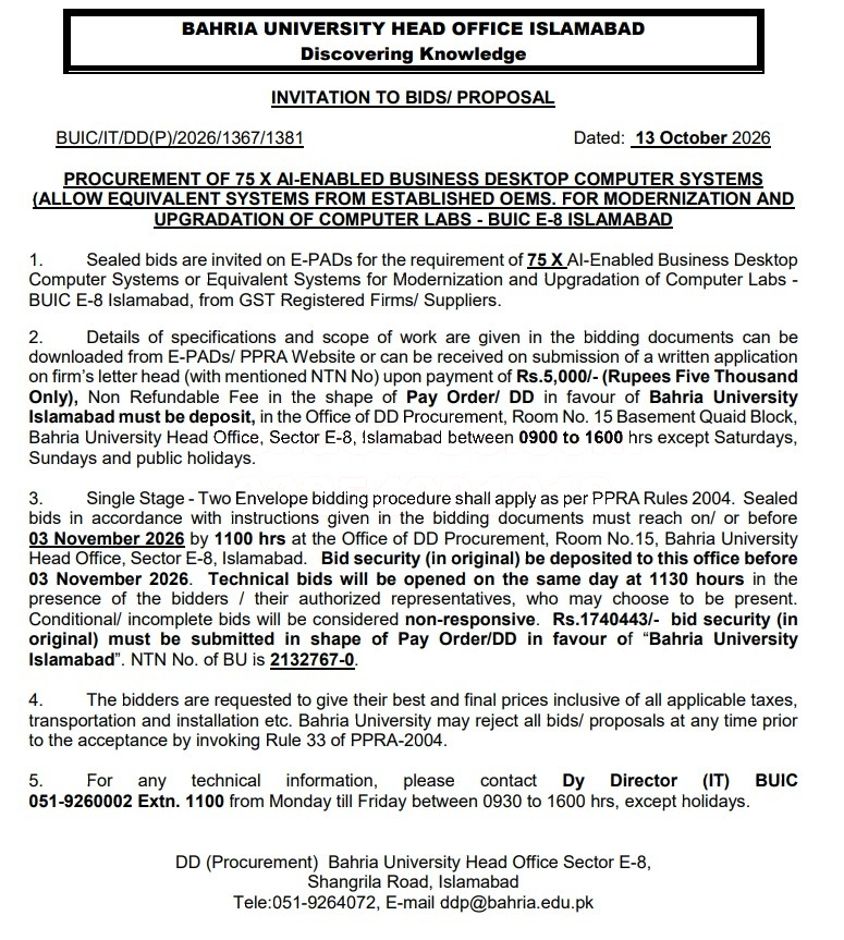 Tender Document