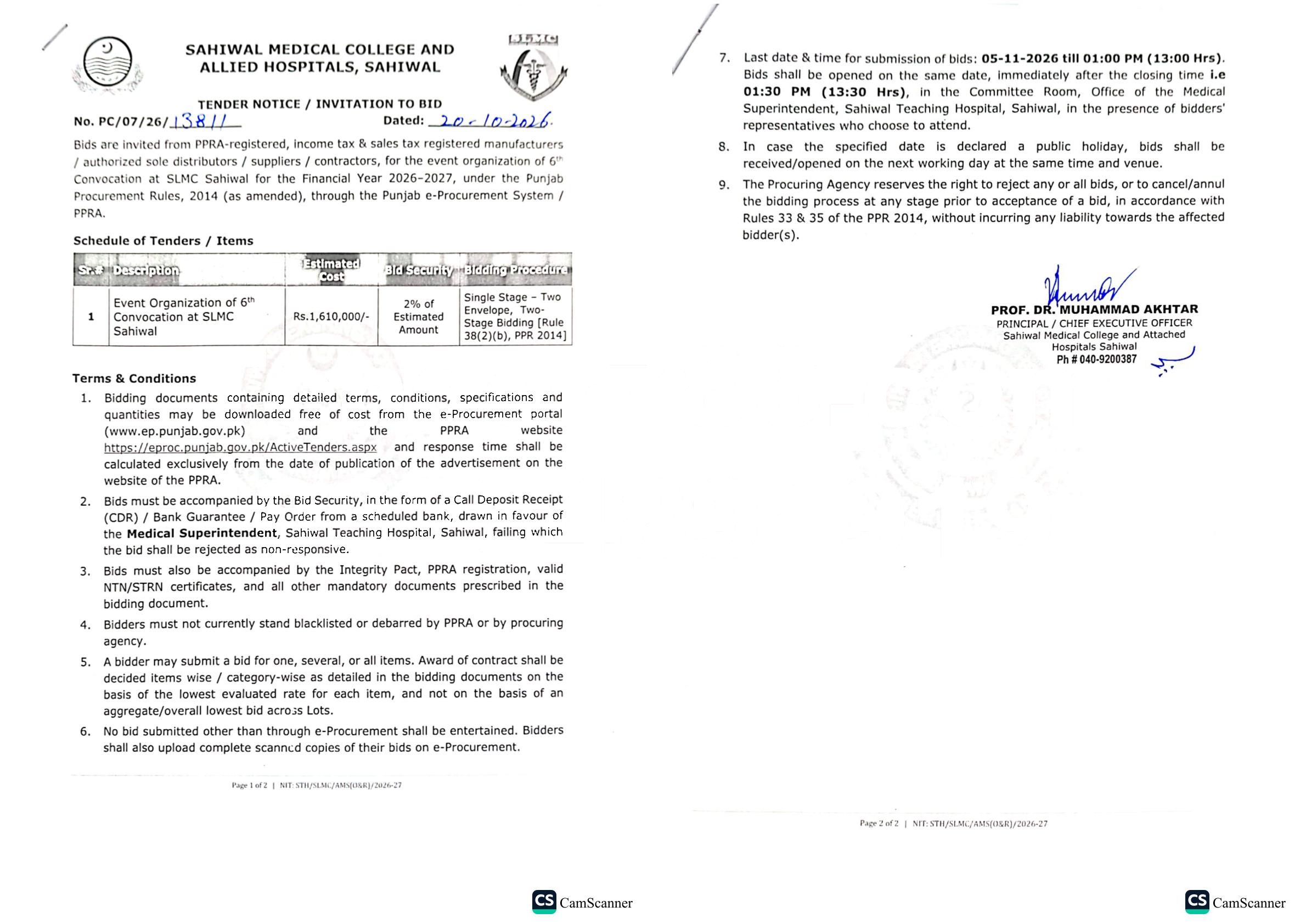 Tender Document