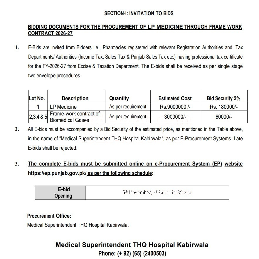 Tender Document