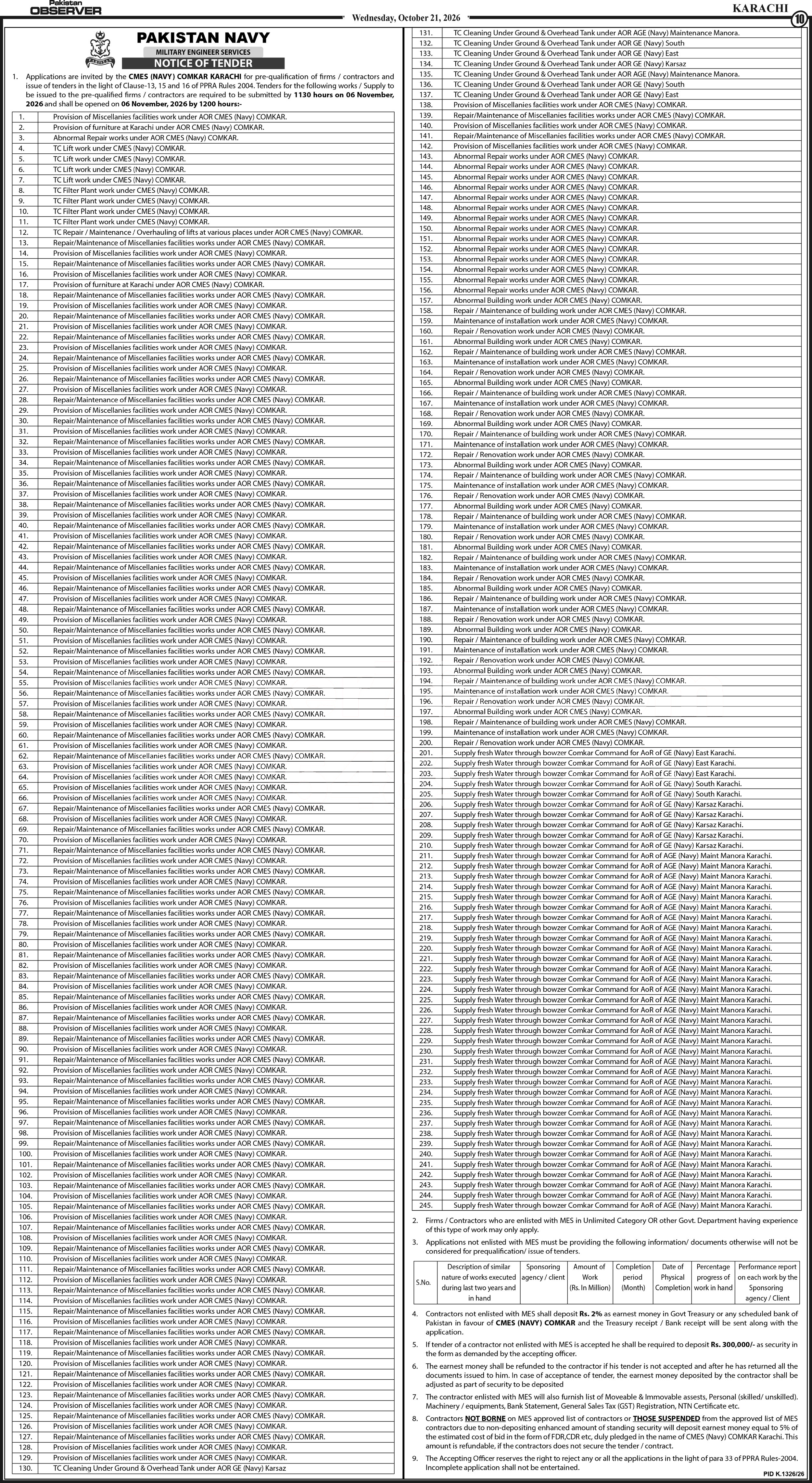 Tender Document