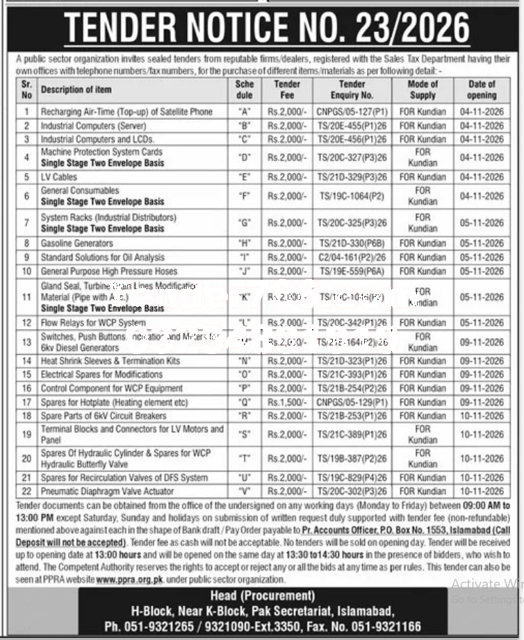 Tender Document
