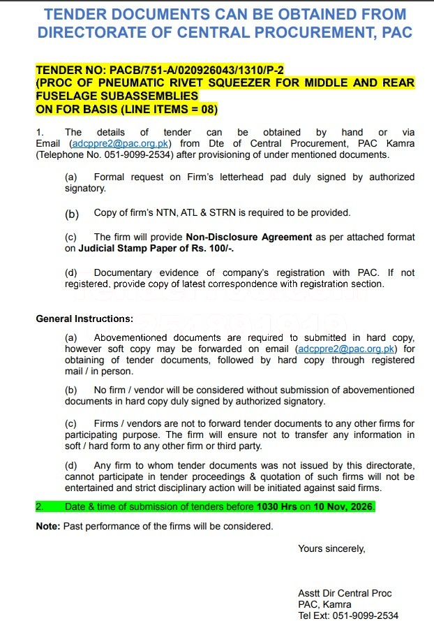 Tender Document