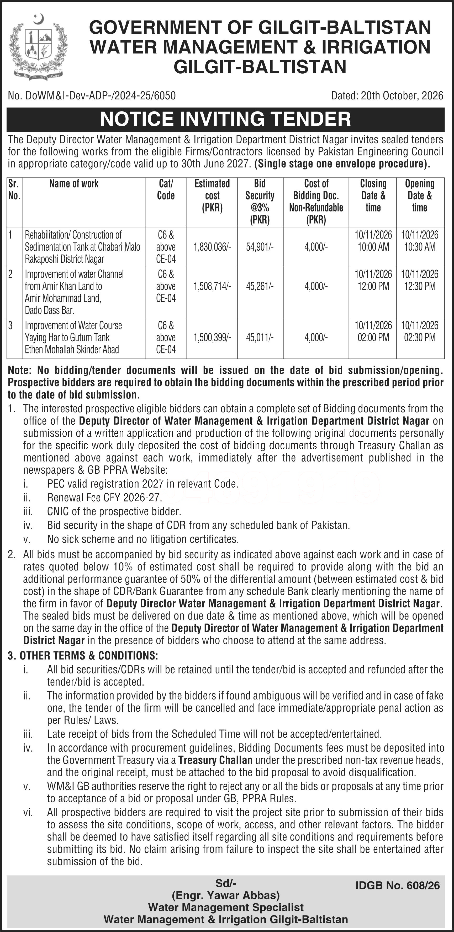 Tender Document