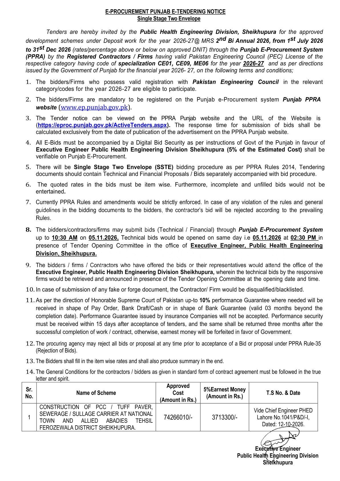 Tender Document