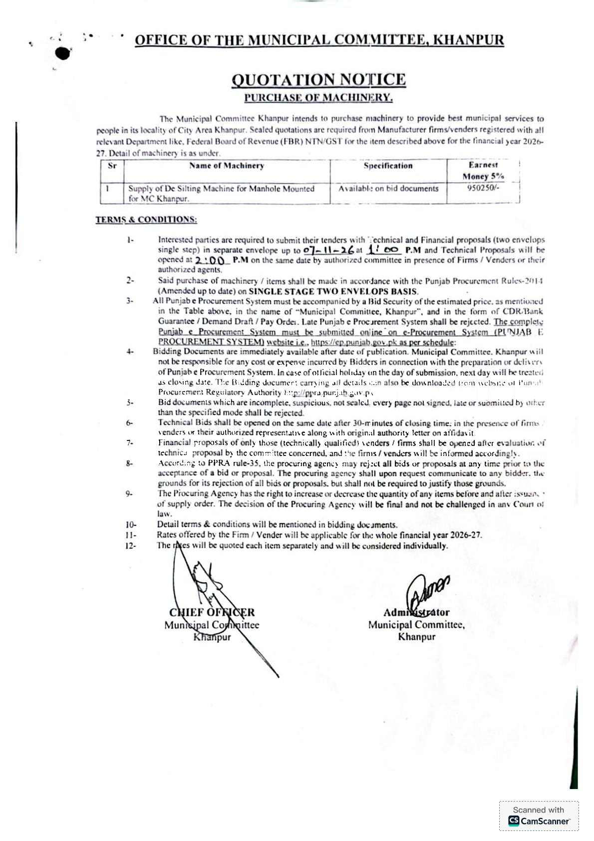 Tender Document