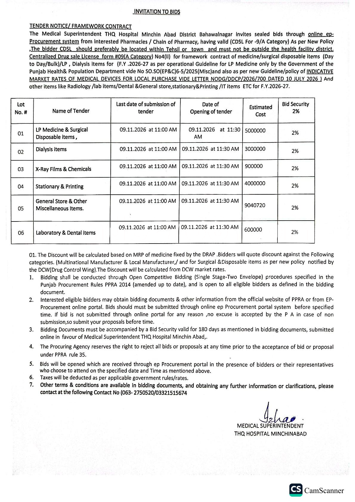 Tender Document