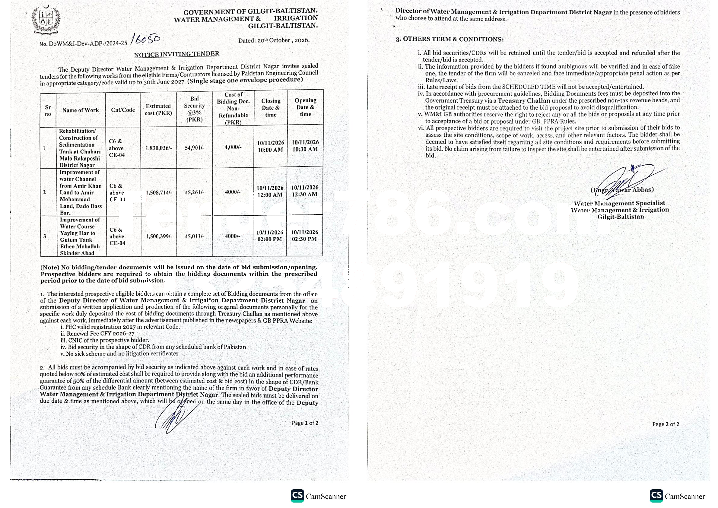 Tender Document