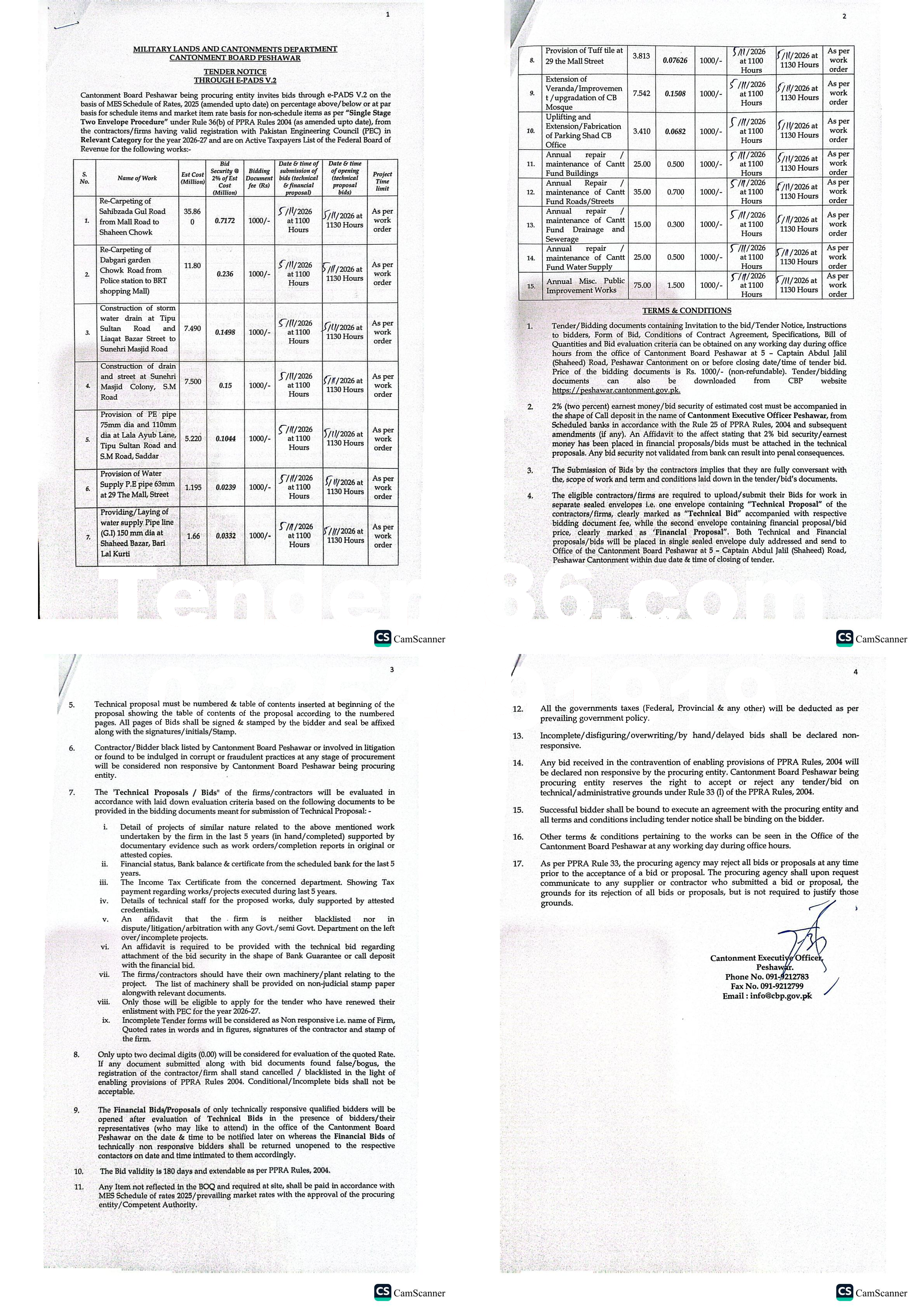 Tender Document