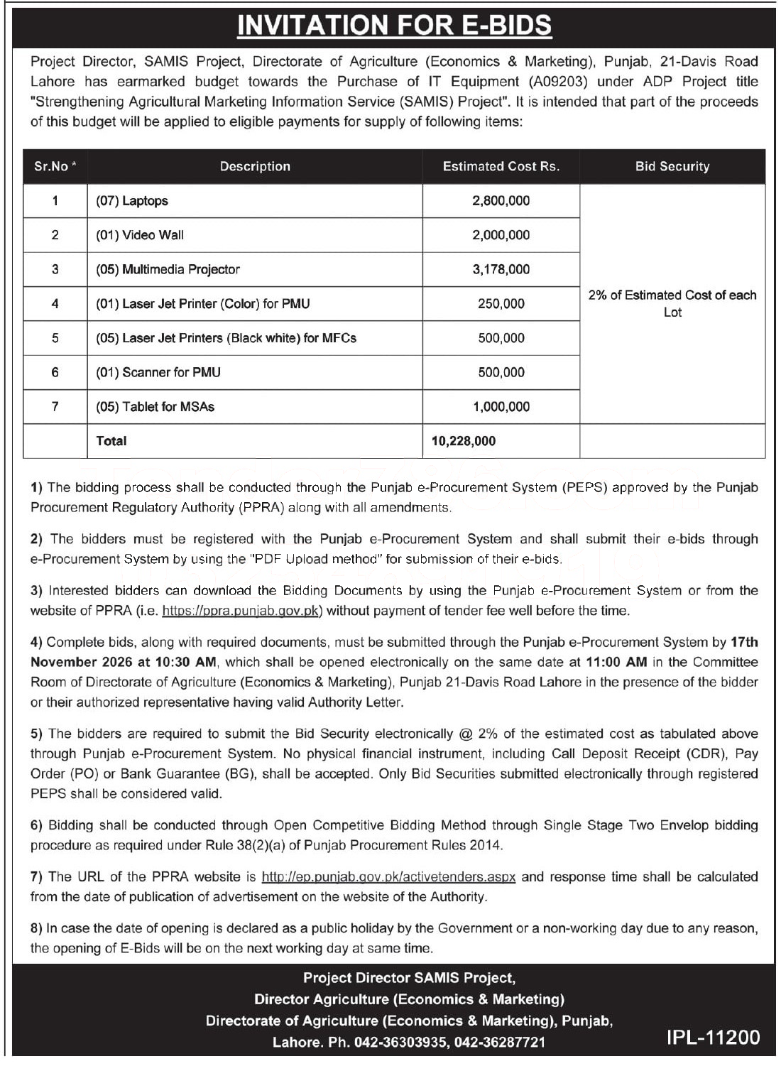 Tender Document
