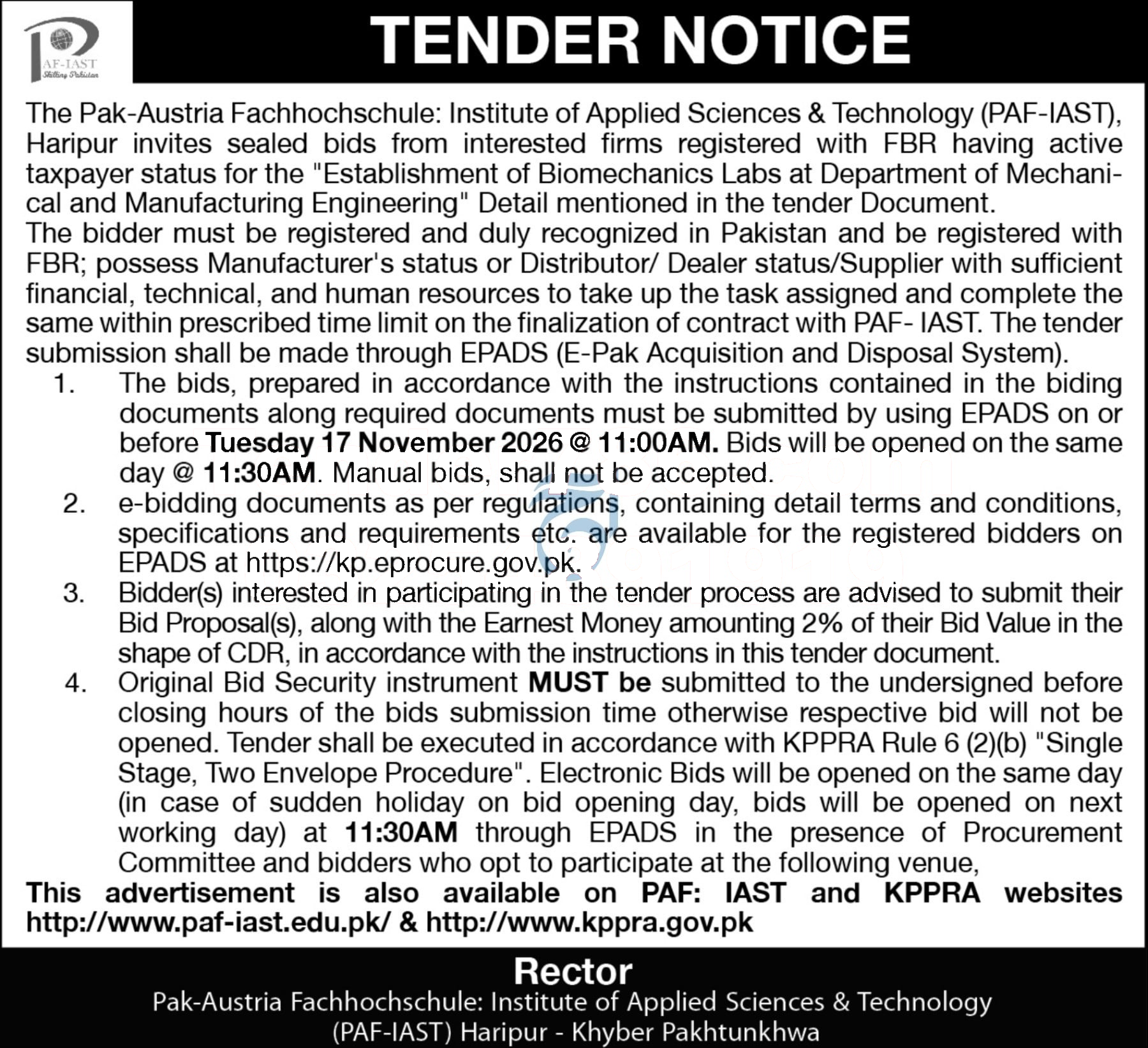 Tender Document