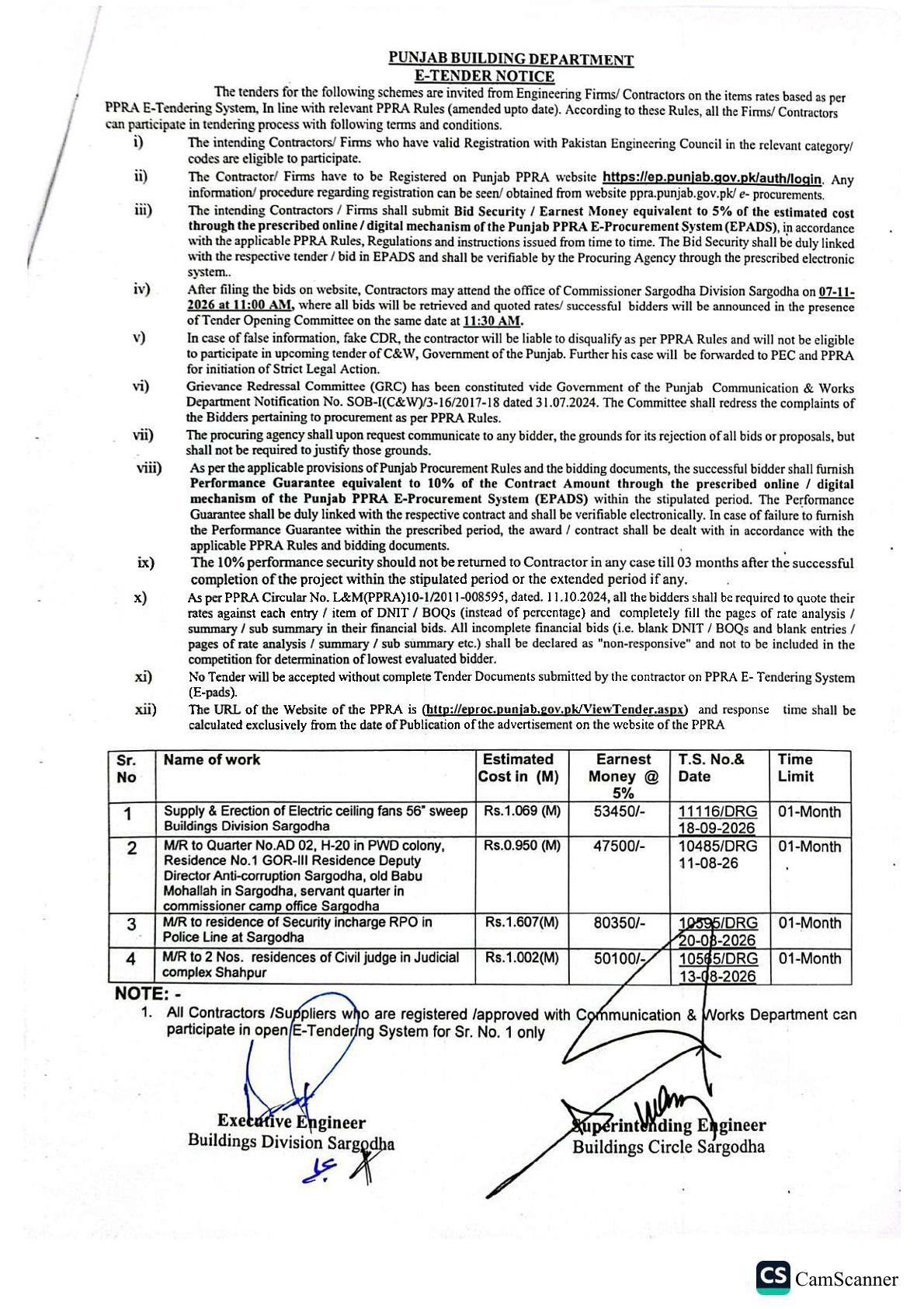Tender Document