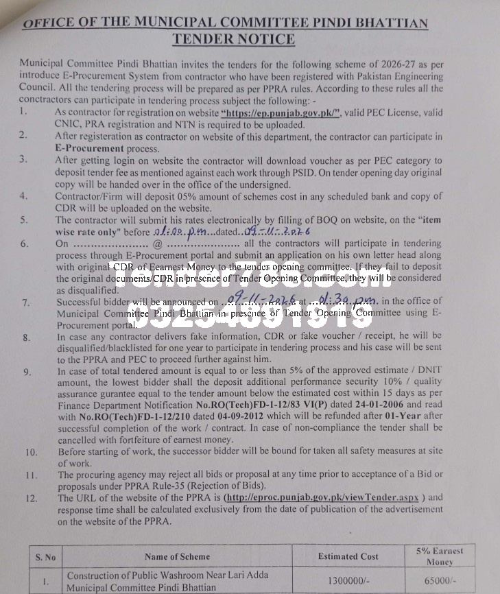 Tender Document