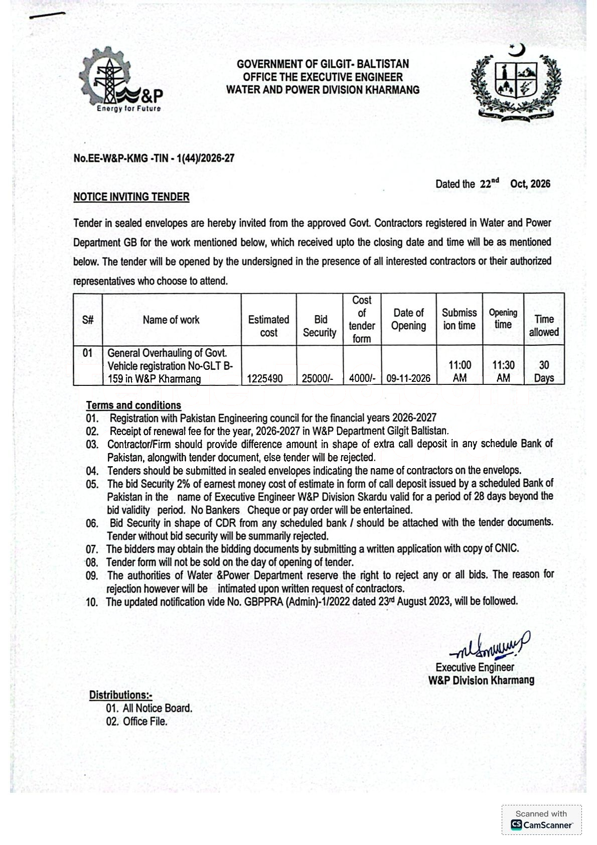 Tender Document