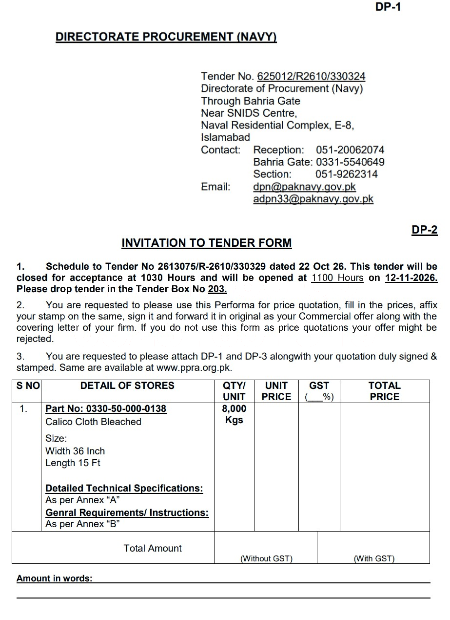 Tender Document