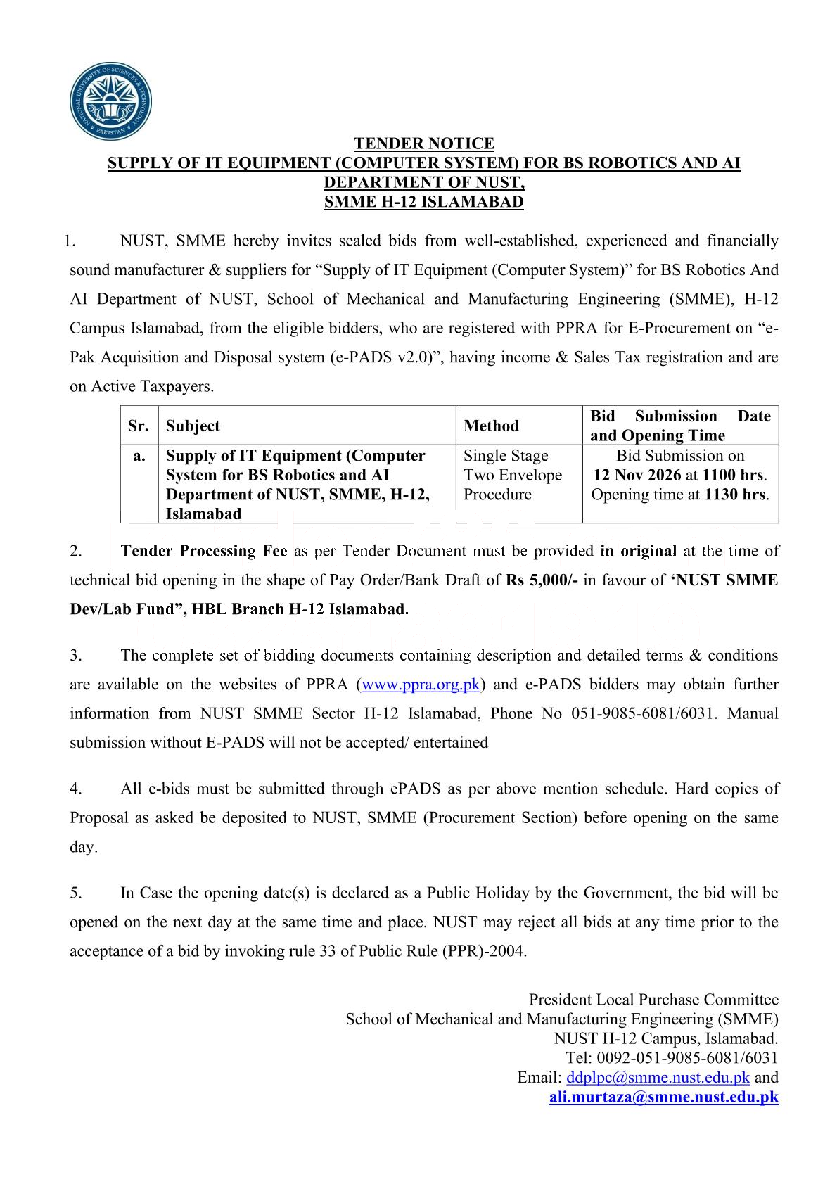 Tender Document