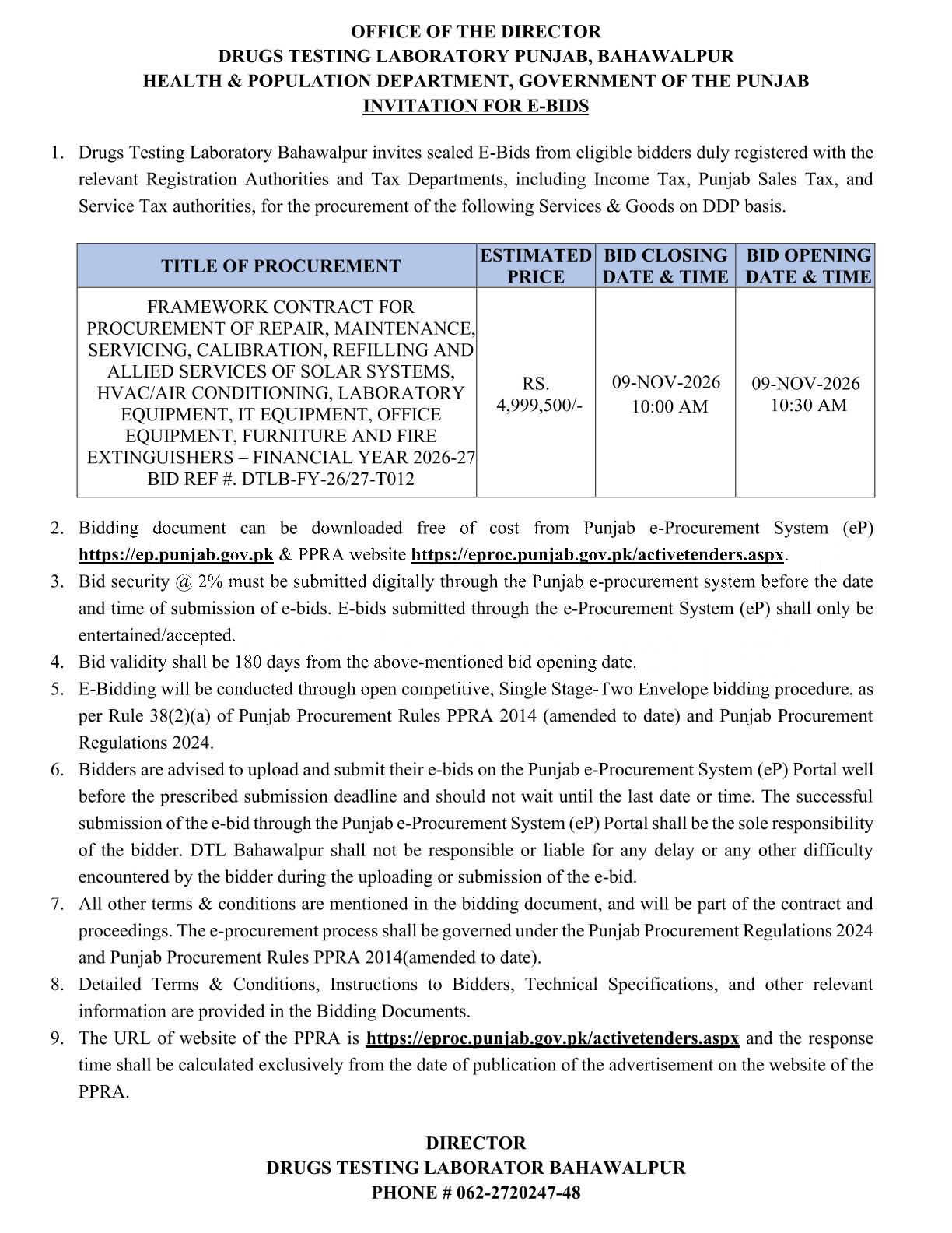 Tender Document