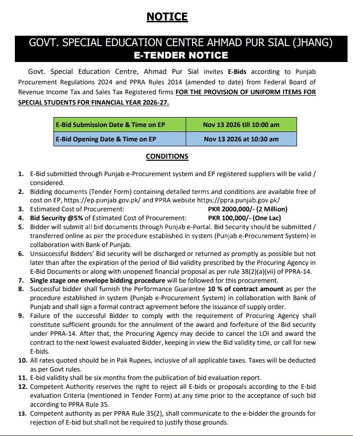 Tender Document