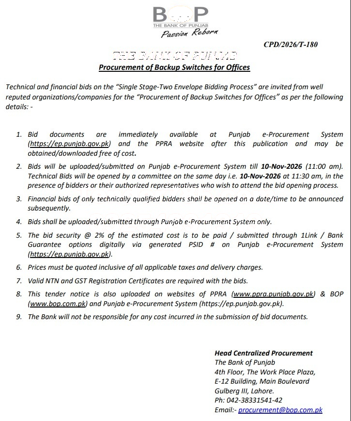 Tender Document