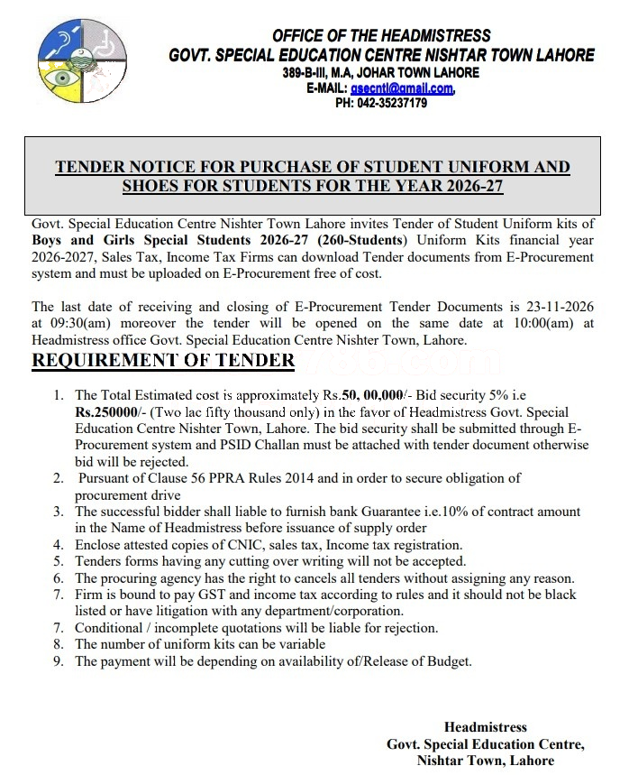 Tender Document