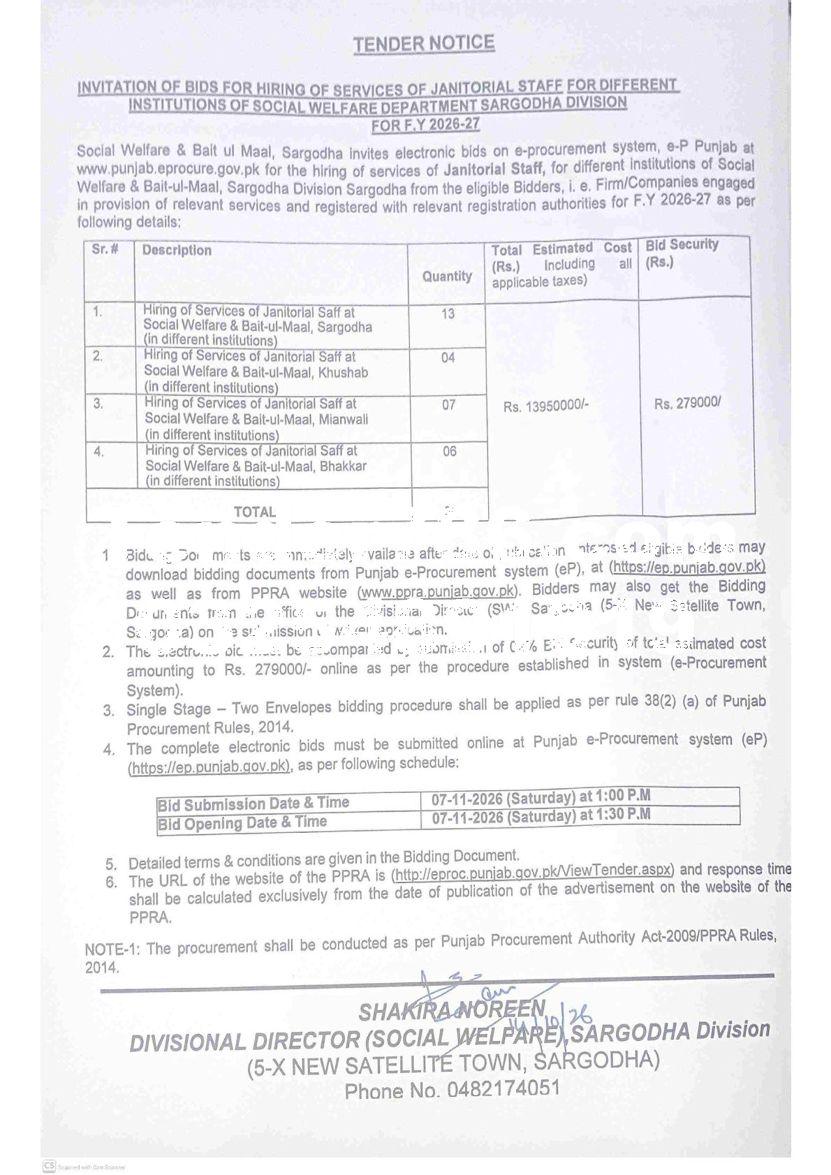 Tender Document